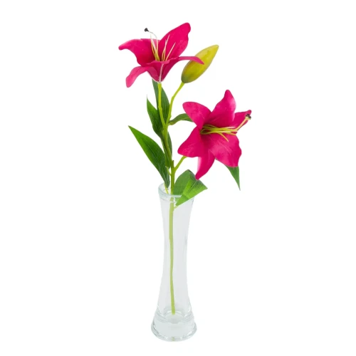 B178-13 Gałązka Lilia 50cm FUKSJA